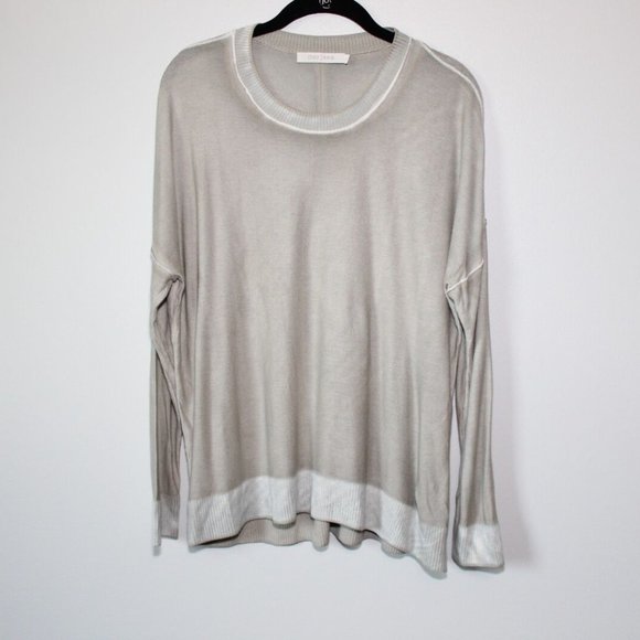 Mersea Saltwash Sweater Long Sleeve Top Oyster Beige Mer Sea Size Large H13744 - Picture 4 of 11